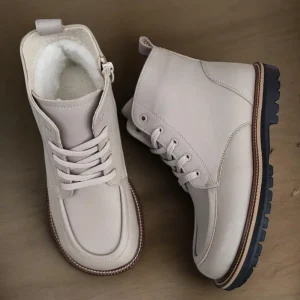 Women Suede Winter Boots Handmade Anatomical Ankle Boots